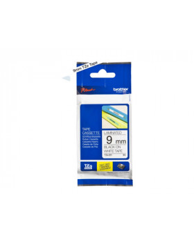 Brother TZe-221 - Adhesivo estándar - negro sobre blanco - rollo (0,9 cm x 8 m) 1 cinta(s) tipo laminado - para Brother PT-D210, D600, H110; P-Touch PT-1005, 1880, E800, H110; P-Touch Cube Plus PT-P710