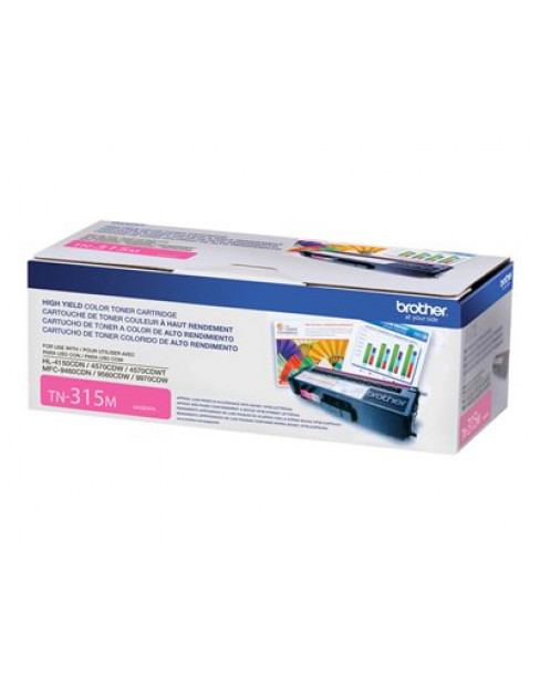 Brother TN-315M - Alto rendimiento - magenta - original - cartucho de tóner - para Brother HL-4150CDN, HL-4570CDW, HL-4570CDWT, MFC-9460CDN, MFC-9560CDW, MFC-9970CDW