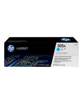 HP 305A - Cián - original - LaserJet - cartucho de tóner (CE411A) - para LaserJet Pro 300 color M351a, 300 color MFP M375nw, 400 color M451, 400 color MFP M475