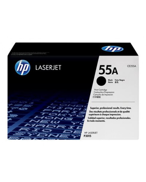 HP 55A - Negro - original - LaserJet - cartucho de tóner (CE255A) - para LaserJet Enterprise MFP M525, P3015; LaserJet Enterprise Flow MFP M525