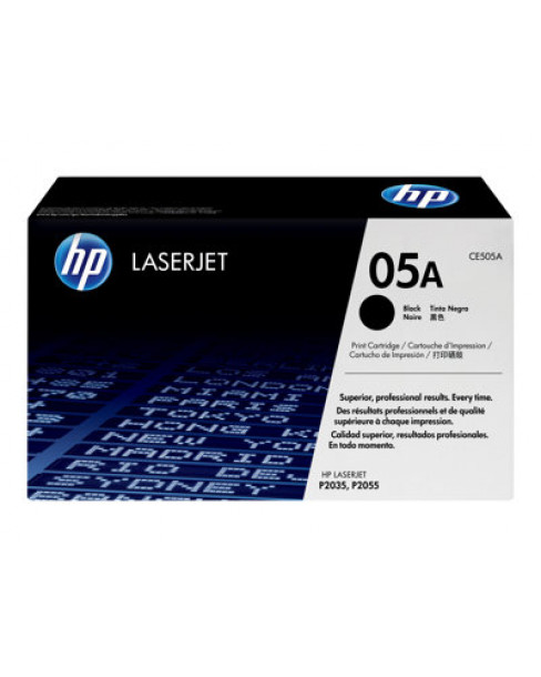 HP 05A - Negro - original - LaserJet - cartucho de tóner (CE505A) - para LaserJet P2033, P2035, P2036, P2037, P2054, P2055, P2056, P2057