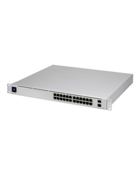 Ubiquiti UniFi Switch USW-Pro-24-POE - Conmutador - Gestionado - 24 x 10/100/1000 (16 PoE+, 8 PoE++) + 2 x 10 Gigabit SFP+ (enlace de subida) - sobremesa, montaje en rack - PoE++ (400 W)